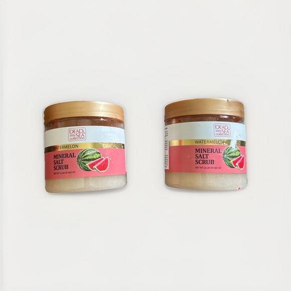 Dead Sea Collection Other - PACK OF 2-Dead Sea Collection WATERMELON Mineral Salt Scrub Aromatic Jar 23.28oz